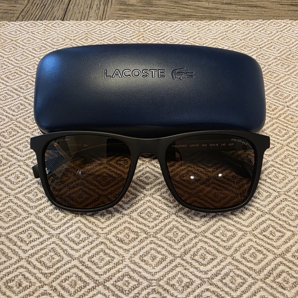 Lacoste Sunglasses w/ Navy Case